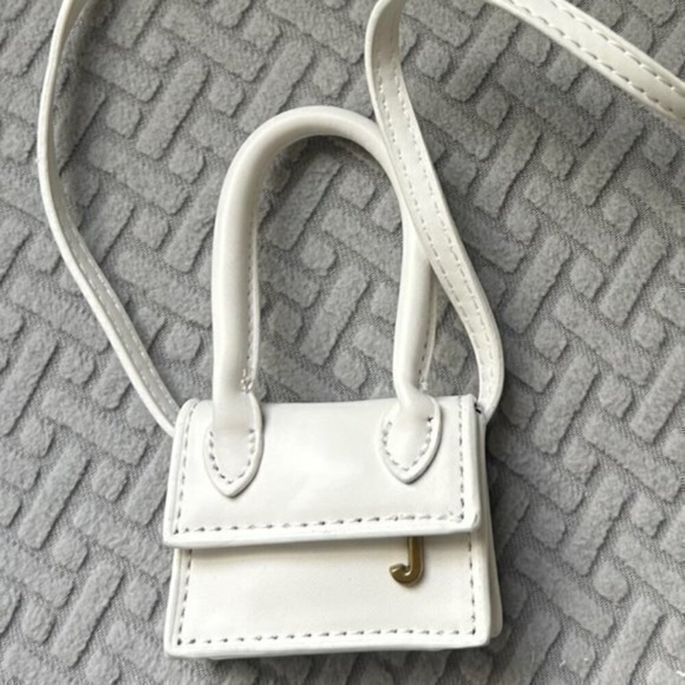 White INITIAL  MICRO MINI Bag nwot